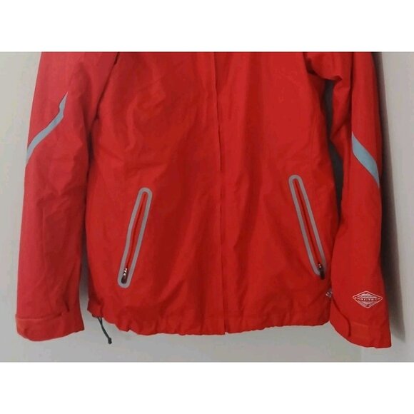 Columbia Interchange Jacket Size Medium Red Bugaboo Hood 3 in 1 Fleece Winter - Picture 5 of 12